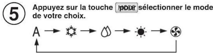 TOSHIBA RAS10G2KVP - Réglage du mode MINUTERIE HEBDO - 6