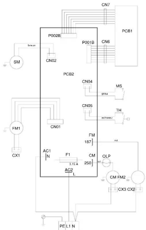 REMKO RKL 240 - Schéma des connexions électriques - 1