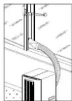 REMKO RKL 220 - Variantes de déflexion de l'air d'évacuation: - 2