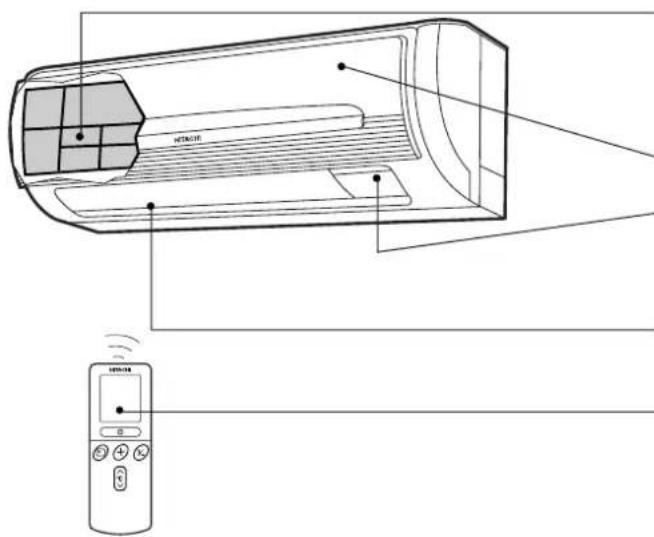 HITACHI RAS09G4 - APPAREIL D'INTÉRIEUR - 1