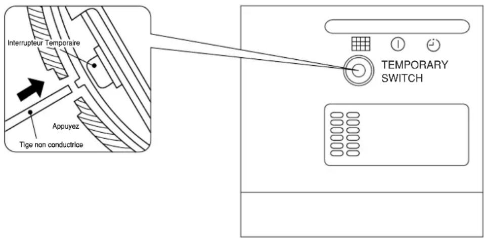 HITACHI RAS09G4 - INDICATEUR MODE DE FONCTIONNEMENT - 1