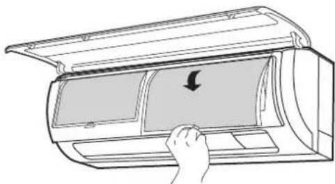 HITACHI RAS07G4 - Attachez les filtres. - 2