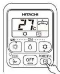 HITACHI RAK25PEA - FONCTIONNEMENT EN MODE PUISSANCE - 1