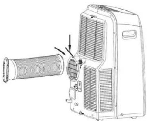 COMFEE MP PD 09 CRDN1 - Installation du tuyau flexible de sortie d'air - 3