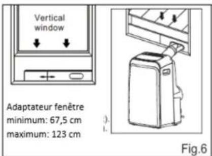COMFEE MP PD 09 CRDN1 - Installation avec adaptateur fenêtre - 1