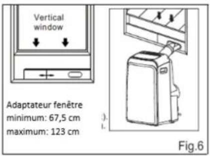 COMFEE MP PD 12 CRDN1 - Installation avec adaptateur fenêtre - 1