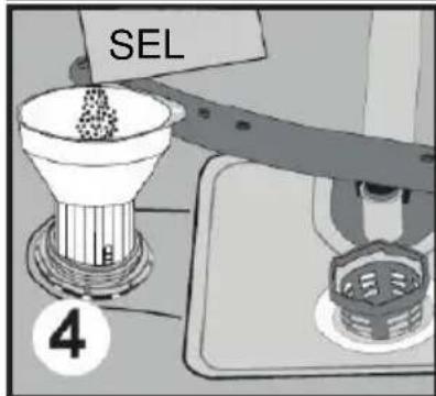 Finlux FINR.D14A+ - Chargement du sel dans le réservoir de I'adoucisseur d'eau - 4
