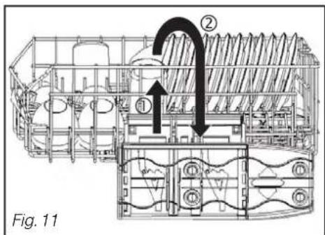 BRANDT VH916B - - Réglage en hauteur du panier supérieur - 2