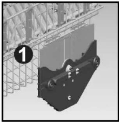 TELEFUNKEN TDW45 - Réglage de la hauteur du panier supérieur lorsque celui-ci est plein - 2