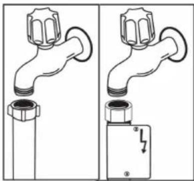 TELEFUNKEN TDW45 - Tuyau d'arrivée d'eau - 1