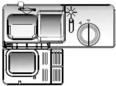 PROLINE SDW49 WH - LIQUIDE DE RINÇAGE ET DISTRIBUTEUR DE DÉTERGENT - 1