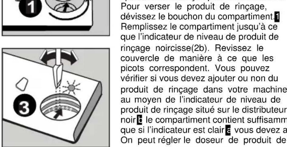 MANHATTAN MLV1249B - Remplissage du compartment à produit de rincege et réglage du doseur - 1