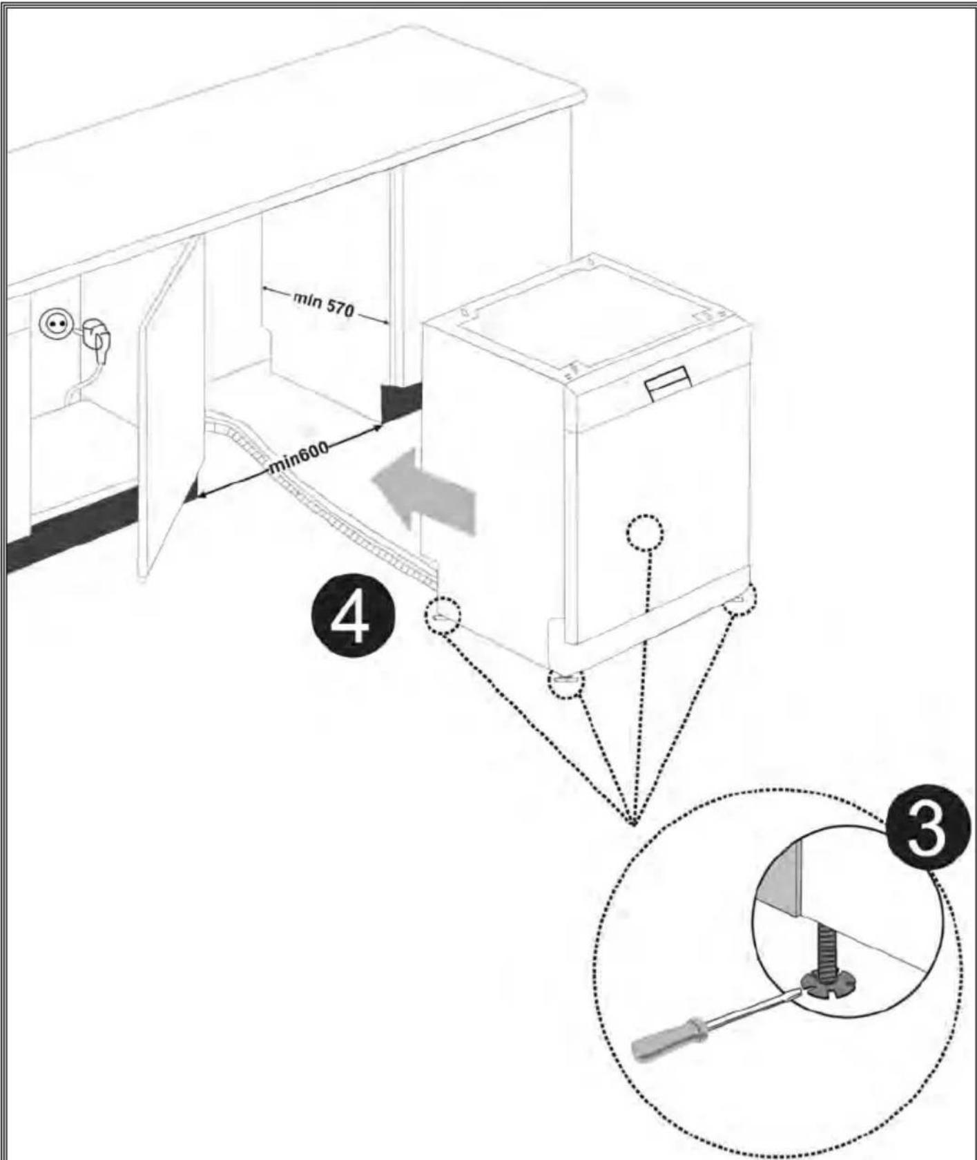 MANHATTAN MLV1247S - Installation sous un plan de travail - 2