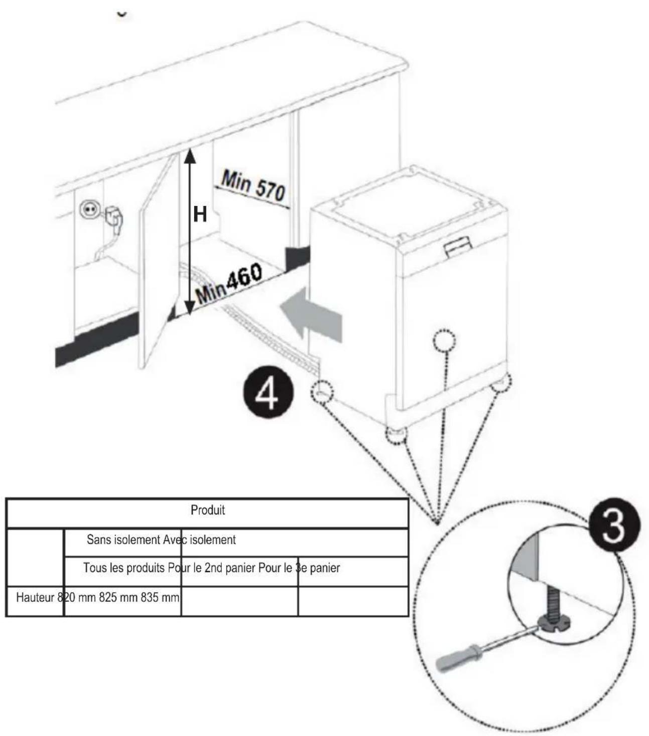 WALTHAM WT 1549 C45S - Installation sous un plan de travail - 2