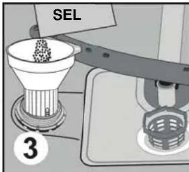 WALTHAM WT 1352 DSH - Remplissage du compartment à sel - 2