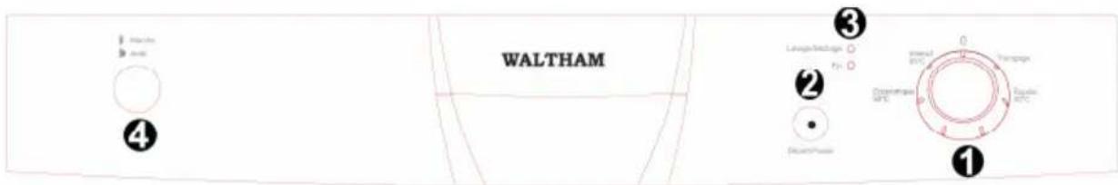 WALTHAM WT 1352 DSH - Réglage de l'adoucisseur - 1