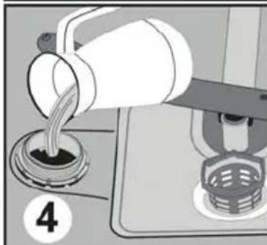 WALTHAM WT 1352 DSH - Ne remplir d'eau le compartment à sel qu'à la première utilisation. - 1