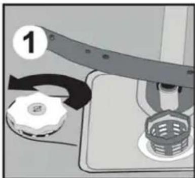 WALTHAM WT 1352 DSH - Remplissage du compartment à sel - 1