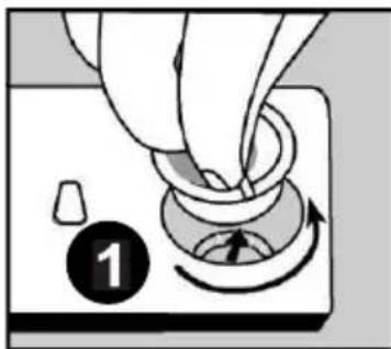 WALTHAM WT 1352 DBW - Remplissage du compartiment à produit de rinçage et réglage du doseur - 1