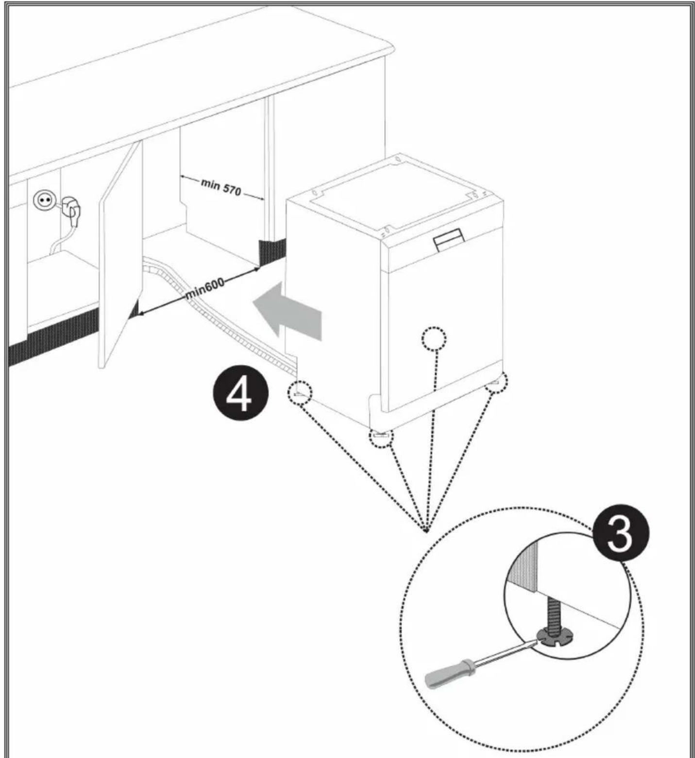 WALTHAM WT 1352 DBW - Installation sous un plan de travail - 2