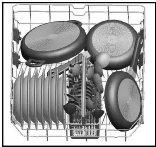 WALTHAM WT 1345 DB - Ajustement du panier supérieur - 3