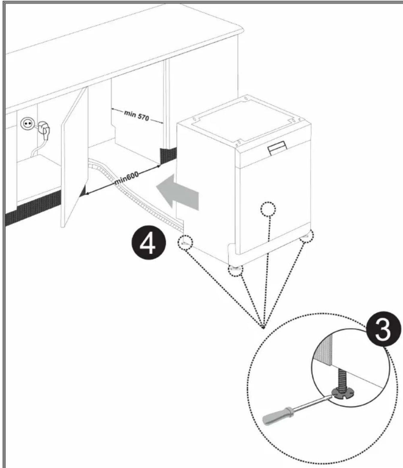 WALTHAM WT 1249 DBN - Installation sous un plan de travail - 2