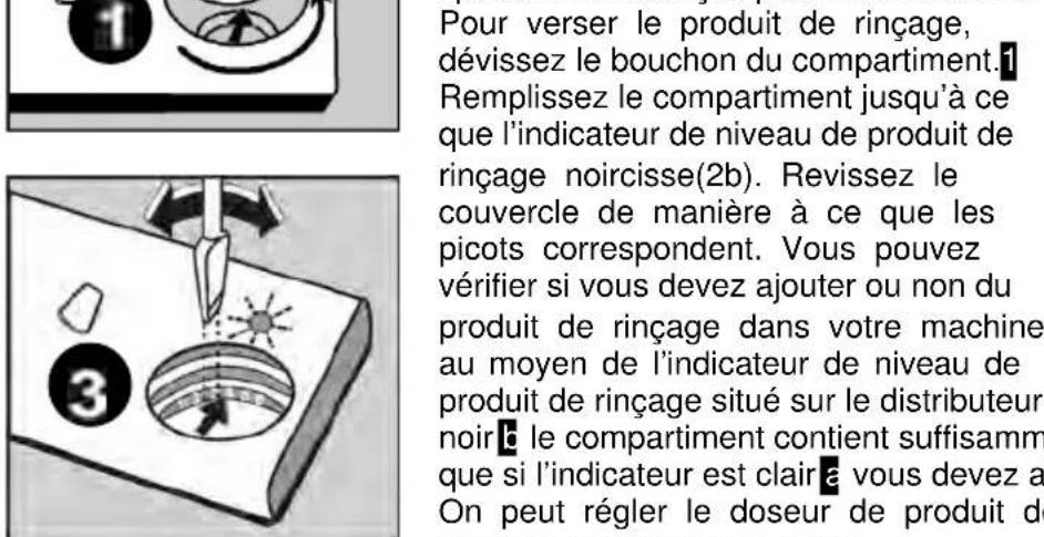 WALTHAM WT 1247 DSH - Remplissage du compartment à produit de rincege et réglage du doseur - 1