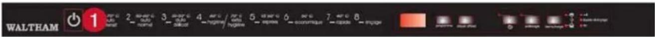 WALTHAM V 1208 FI - Mise du lave vaisselle sous tension - 1