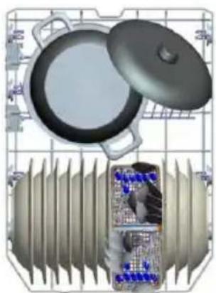WALTHAM WT 1047 DB - Ajustement du panier supérieur - 2