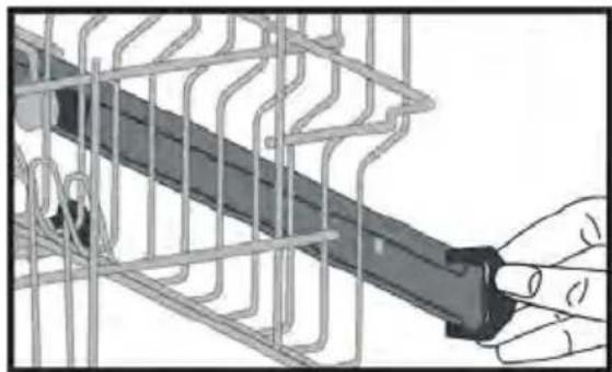WALTHAM WT 1047 DB - Ajustement du panier supérieur - 1