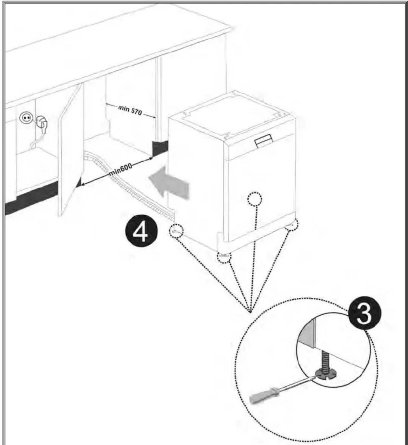 WALTHAM C 1352 DB - Installation sous un plan de travail - 2