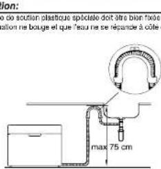 OCEANIC OCEALVC655W - Comment vider I'exces d'eau des tuyaux - 1