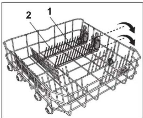 OCEANIC OCEALV1249W2 - Tiges du panier inférieur rétractables (2 pièces) (varie selon le modèle) - 1