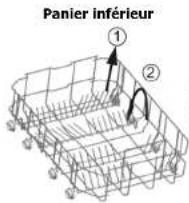 CALIFORNIA W45A1A401JS - Picots rabattables des paniers - 1