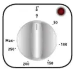 VALBERG 951255 MFO 65 C XVET - Steuerknopf für die Funktionen des Backofens: - 1