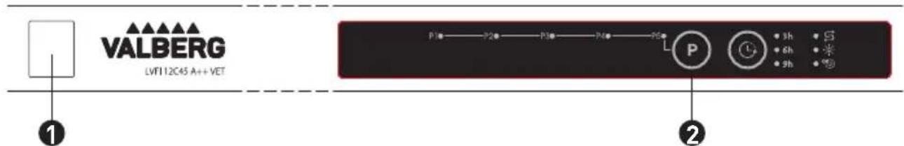 VALBERG LVFI 12C45A++ VET - Mise du lave-vaisselle sous tension - 1