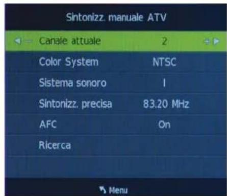 OKI B32FLED 1 - Sintonizzazione manuale ATV - 2