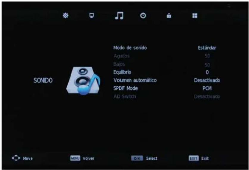 OKI B32FLED 1 - Menu SONIDO - 1