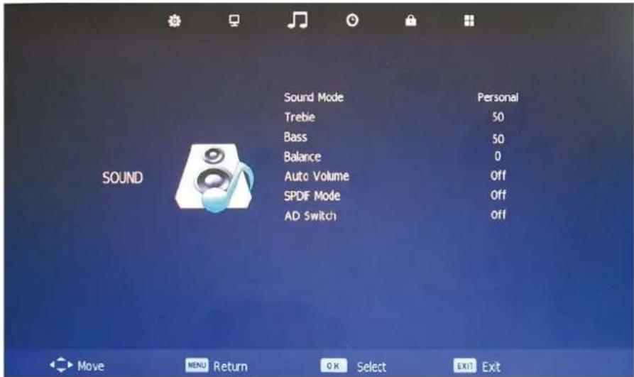 OKI B32FLED 1 - SOUND menu - 1