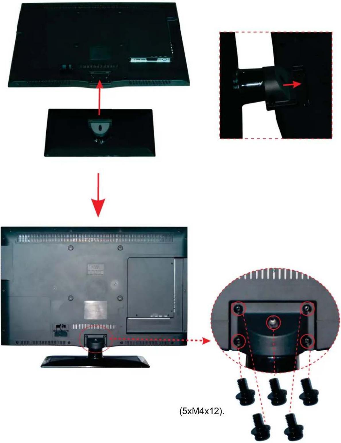 OKI B32FLED 1 - Instrucciones de fijacion del soporte - 1
