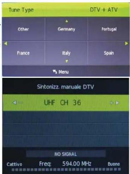 OKI B32FLED 1 - Sintonizzazione manuale ATV - 1