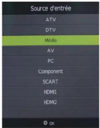 OKI B32FLED 1 - Sélectionner une source d'entrée - 1