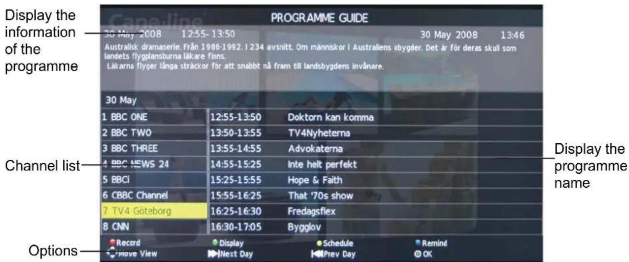 OKI B32FLED 1 - EPG menu - 1