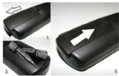 CONTINENTAL EDISON CEDLED32ML3 - Putting batteries in the remote control - 1