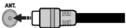 CONTINENTAL EDISON CEDLED32ML3 - Anschluss der Antenne - 1