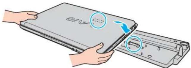 SONY Vaio VGNFE39VP - Σuδεοη τοῦ Απολογίστη σας Στη θεοη συνδεοής της θήκης πολαπλών λειτουργιών - 3
