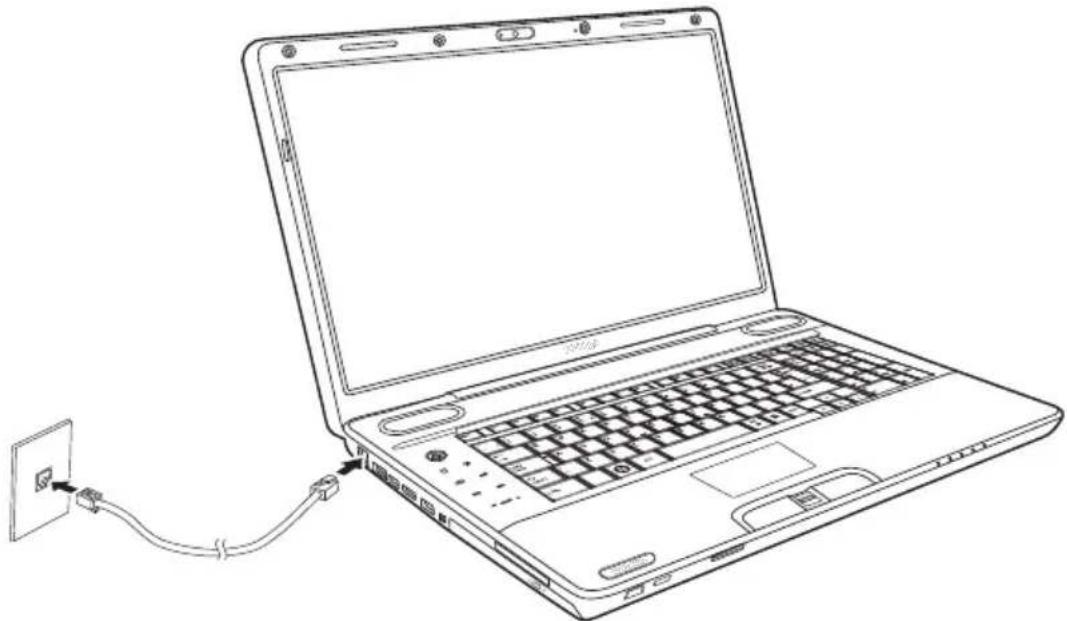 TOSHIBA P500D - Raccordement du cable - 1