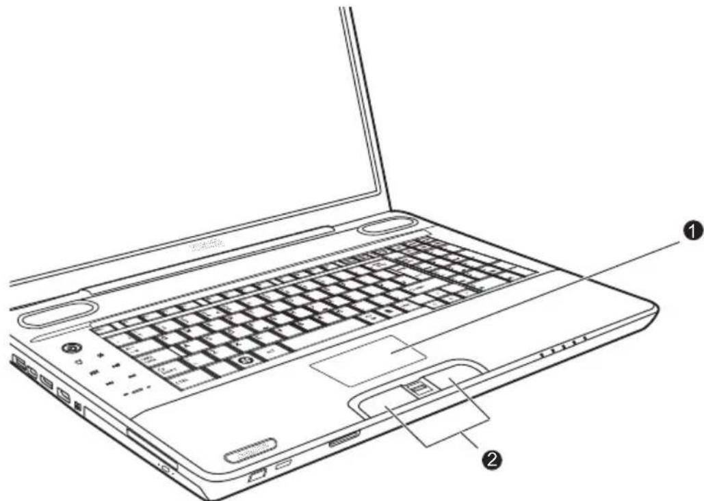 TOSHIBA P500D - Utilisation du Touch Pad - 1