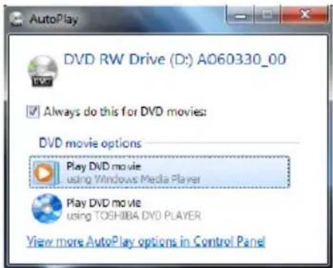 TOSHIBA P500D - Démarrage de TOSHIBA DVD PLAYER - 1