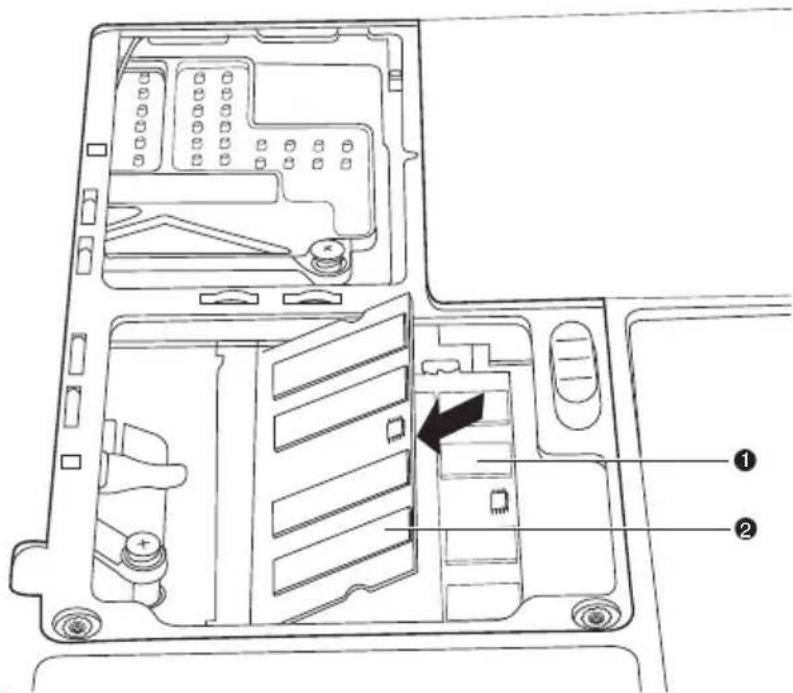TOSHIBA P500D - Installation d'un module mémoire - 4